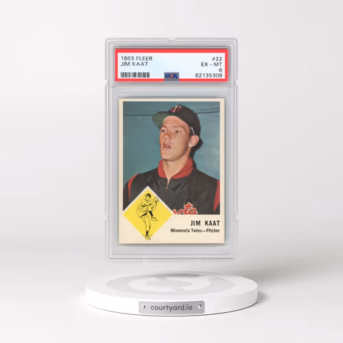 1963 Fleer #22 Jim Kaat (PSA 6 EX-MT)