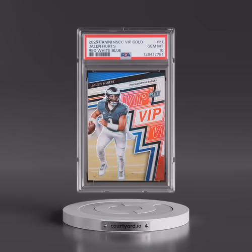 2025 Panini National Sports Collectors Convention VIP Gold #31 Jalen Hurts - Red White Blue (PSA 10