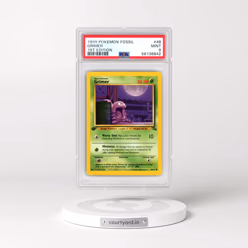 1999 Pokémon Fossil #48 Grimer - 1st Edition (PSA 9 MINT)