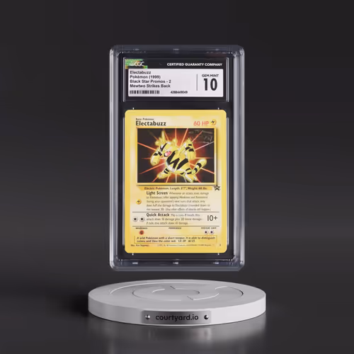1999 Black Star Promos #2 Electabuzz - Mewtwo Strikes Back (CGC 10 GEM MINT)