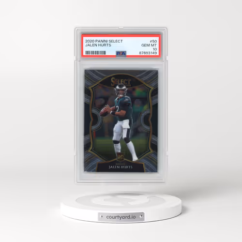 2020 Panini Select #50 Jalen Hurts (PSA 10 GEM MINT)