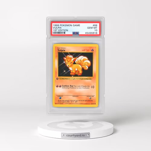 1999 Pokémon Game #68 Vulpix - 1st Edition (PSA 10 GEM MINT)