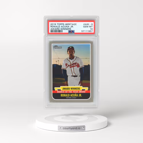 2019 Topps Heritage Award Winners #AW-6 Ronald Acuna Jr. (PSA 10 GEM MINT)