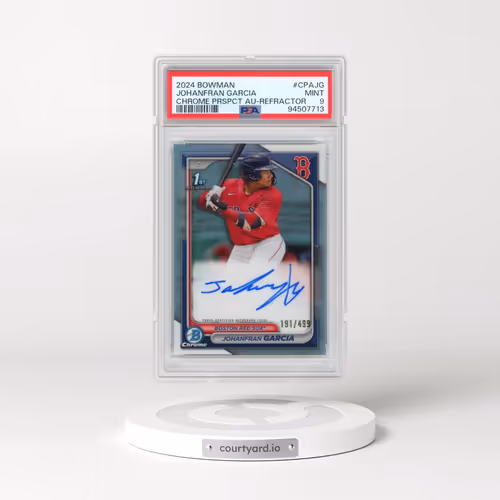2024 Bowman Chrome Prospect Autographs #CPAJG Johanfran Garcia - Refractor (PSA 9 MINT)