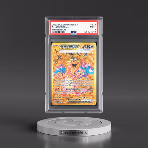 2023 Pokémon Obf EN-Obsidian Flames #228 Charizard EX - Holo Hyper Rare (PSA 9 MINT)