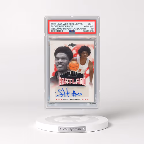 2023 Leaf Web Exclusives #SH1 Scoot Henderson - Welcome to Portland Autograph (PSA 10 GEM MINT)