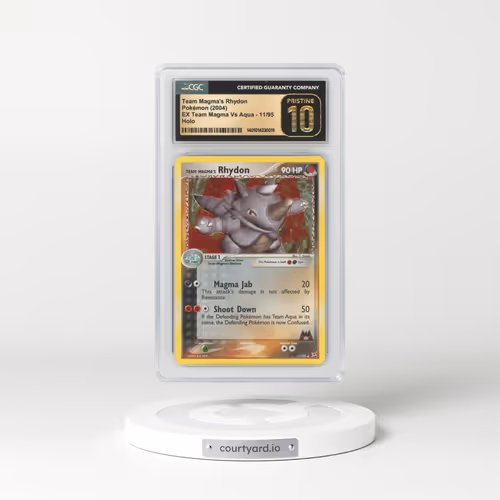 2004 EX Team Magma Vs Team Aqua #11 Team Magma's Rhydon - Holo (CGC 10 PRISTINE)