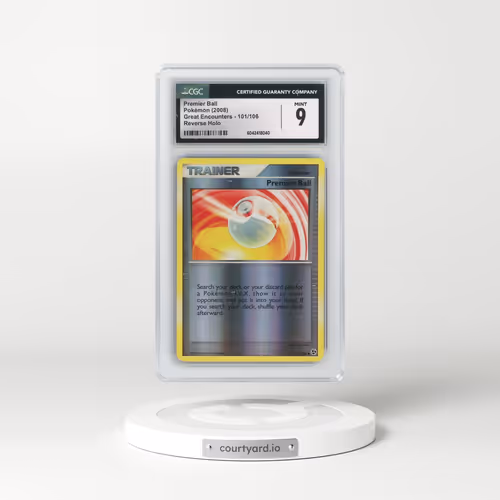 2008 Great Encounters #101/106 Premier Ball - Reverse Holo (CGC 9 MINT)