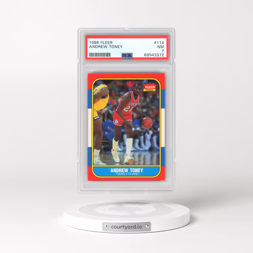 1986 Fleer #114 Andrew Toney (PSA 7 NM)