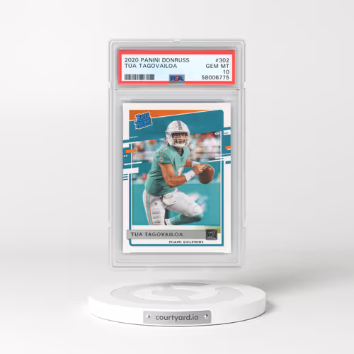 2020 Panini Donruss #302 Tua Tagovailoa (PSA 10 GEM MINT)