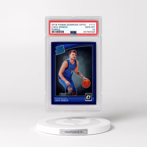 2018 Panini Donruss Optic #177 Luka Doncic - Purple (PSA 10 GEM MINT)