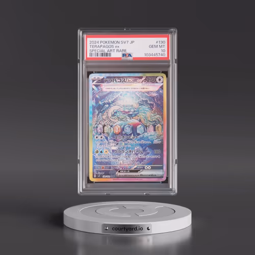 2024 Pokémon SV7-Stellar Miracle #130 Terapagos EX - Holo Special Art Rare (PSA 10 GEM MINT)