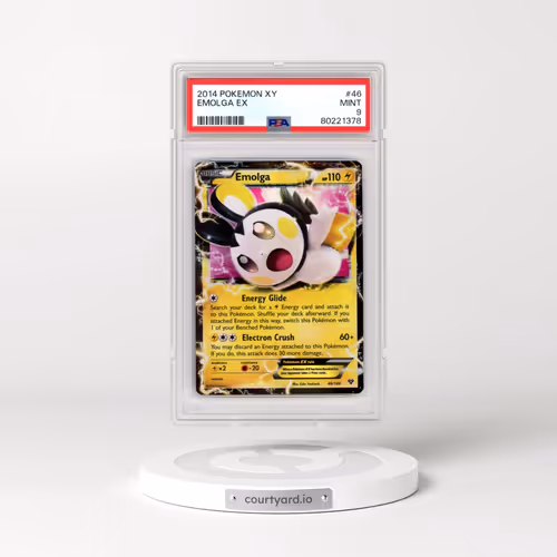 2014 Pokémon XY #46 Emolga EX - Holo (PSA 9 MINT)