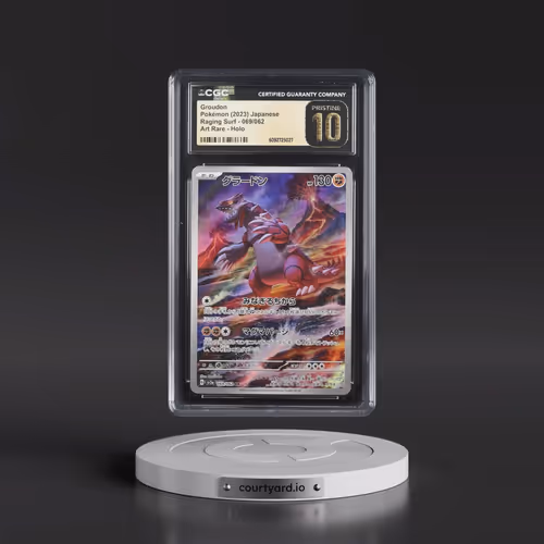 2023 Raging Surf #069/062 Groudon - Art Rare Holo (CGC 10 PRISTINE)