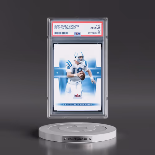 2004 Fleer Genuine #43 Peyton Manning (PSA 10 GEM MINT)