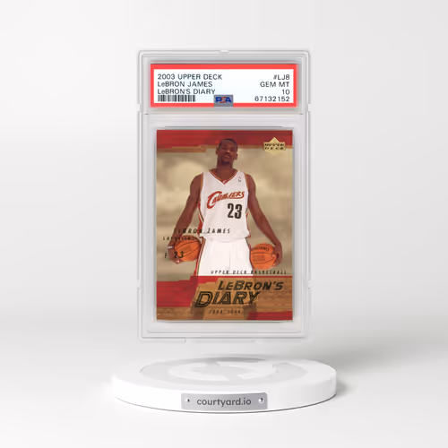 2003 Upper Deck Lebron's Diary #LJ8 LeBron James (PSA 10 GEM MINT)