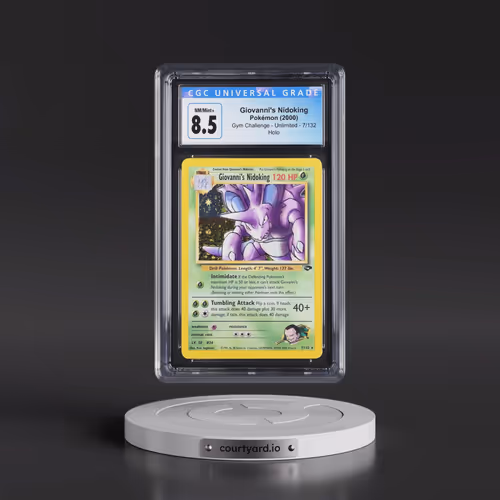 2000 Gym Challenge #7/132 Giovanni's Nidoking - Holo (CGC 8.5 NM-MT+)