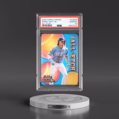 2024 Topps Chrome Chrome All Etch #CAE25 Bobby Witt Jr. (PSA 10 GEM MINT)