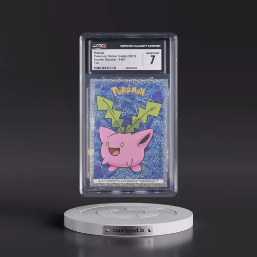 1999 Pokémon Sticker Cards (Dunkin' Boomer) - English #187 Hoppip - Foil (CGC 7 NM)