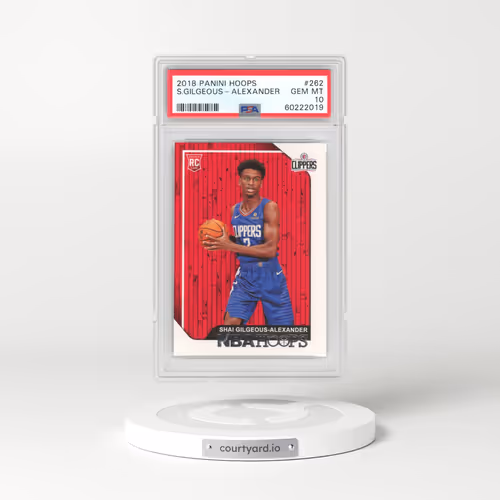 2018 Panini Hoops #262 Shai Gilgeous-Alexander (PSA 10 GEM MINT)
