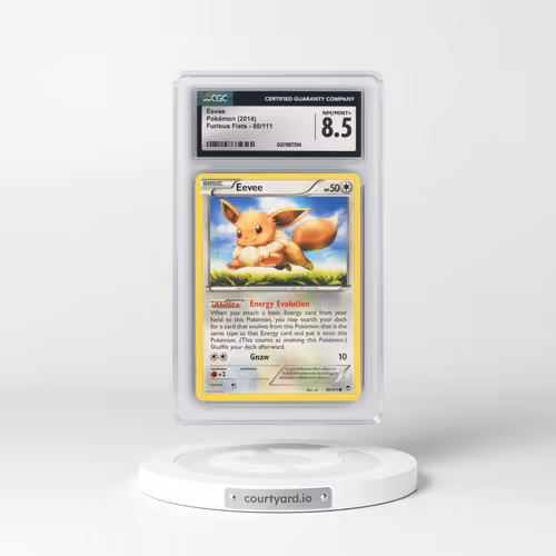 2014 Furious Fists #80/111 Eevee (CGC 8.5 NM-MT+)