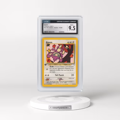 2001 Neo Revelation #41/64 Aipom - 1st Edition (CGC 9.5 MINT+)