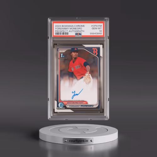 2024 Bowman Chrome Prospect Autographs #CPAYM Yordanny Monegro (PSA 10 GEM MINT)