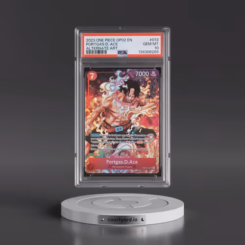 2023 One Piece OP02-Paramount War #013 Portgas D. Ace - Alternate Art (PSA 10 GEM MINT)