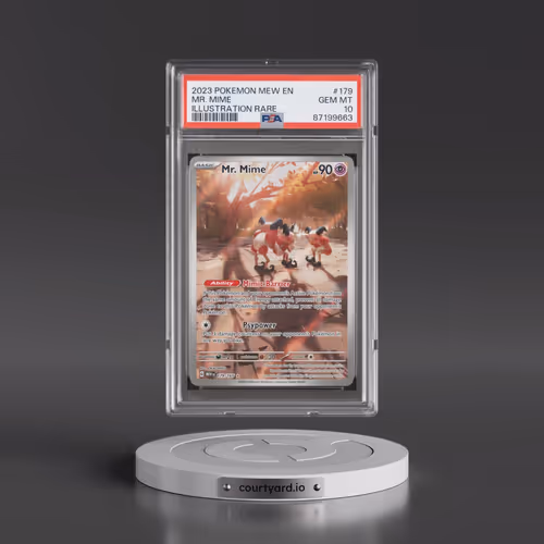 2023 Pokémon Mew EN-151 #179 Mr. Mime - Illustration Rare (PSA 10 GEM MINT)