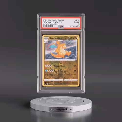 2022 Pokémon Sword & Shield Silver Tempest #131 Dragonite - Reverse Foil (PSA 9 MINT)