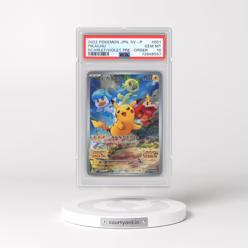 2022 Pokémon SV Promo #001 Pikachu - Scarlet & Violet Pre-Order (PSA 10 GEM MINT)