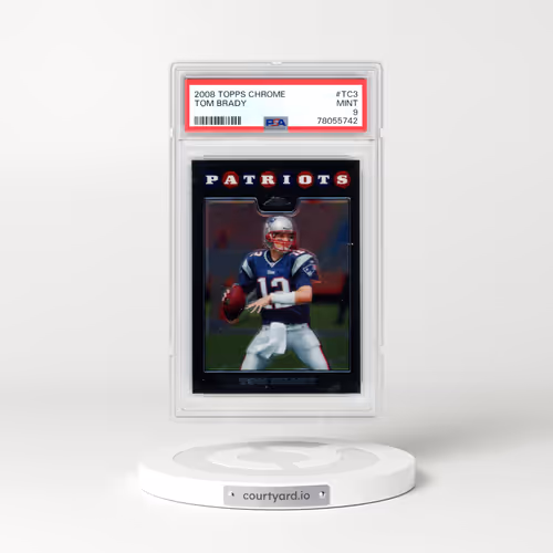2008 Topps Chrome #TC3 Tom Brady (PSA 9 MINT)