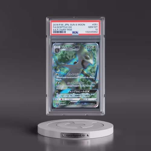 2018 Pokémon Sun & Moon Strength Expansion Pack Fairy Rise #051 Sceptile GX - Holo Full Art (PSA 10