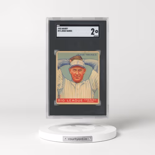 1933 Goudey #73 Jesse Haines (SGC 2 GOOD)