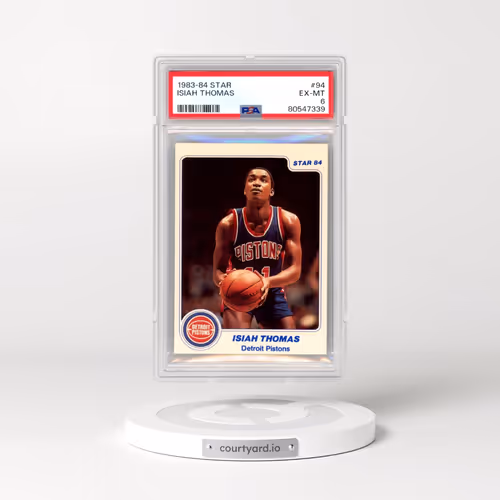 1983-84 Star #94 Isiah Thomas (PSA 6 EX-MT)