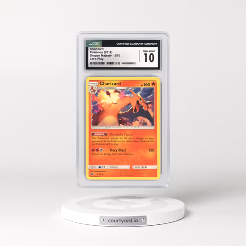 2018 Dragon Majesty #3 Charizard - (Non Holo) Let's Play (CGC 10 GEM MINT)