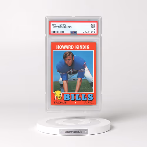 1971 Topps #33 Howard Kindig (PSA 7 NM)