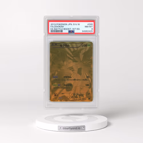 2013 Pokémon Black & White EX Battle Boost #095 Zekrom - 1st Edition Full Art (PSA 8 NM-MT)