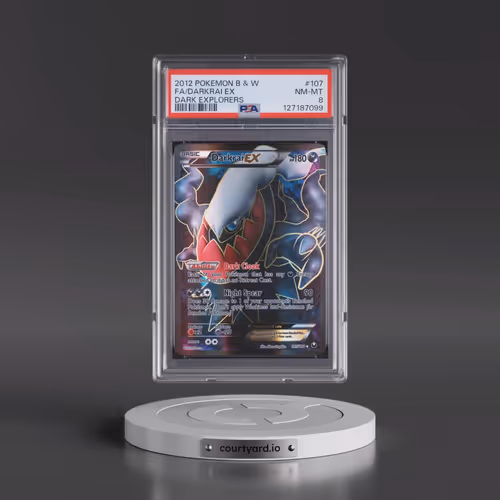 2012 Pokémon Black & White Dark Explorers #107 Darkrai EX - Holo Full Art (PSA 8 NM-MT)