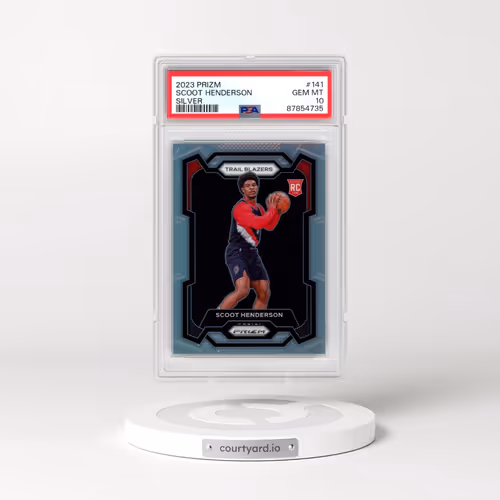 2023 Panini Prizm #141 Scoot Henderson - Silver Prizm (PSA 10 GEM MINT)