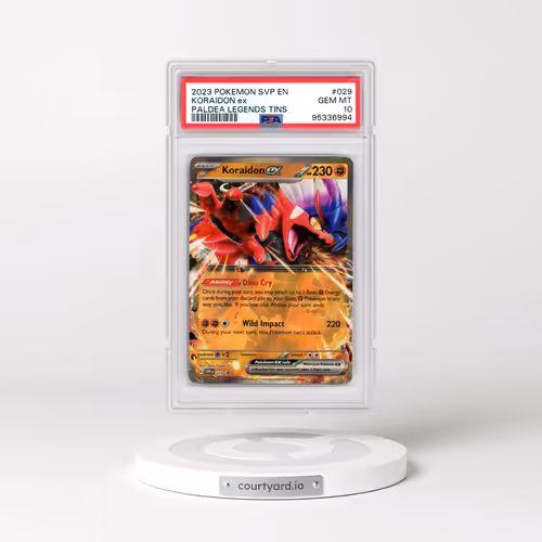 2023 Pokémon Svp EN-SV Black Star Promo #029 Koraidon EX - Holo Paldea Legends Tins (PSA 10 GEM MINT