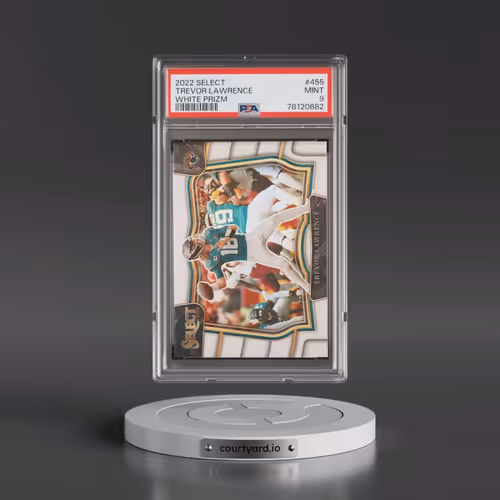 2022 Panini Select #455 Trevor Lawrence - White Prizm (PSA 9 MINT)
