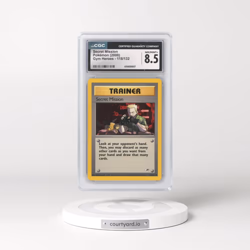 2000 Gym Heroes #118/132 Secret Mission (CGC 8.5 NM-MT+)