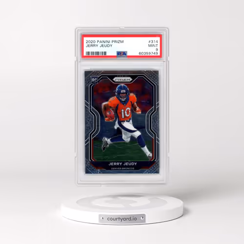 2020 Panini Prizm #314 Jerry Jeudy (PSA 9 MINT)