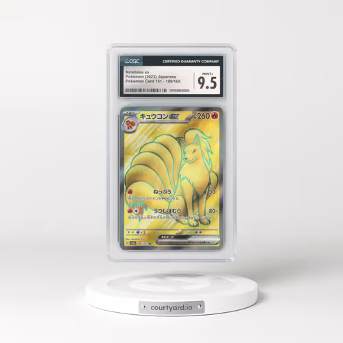 2023 Japanese Pokémon 151 #188 Ninetales EX - Full Art Holo (CGC 9.5 MINT+)
