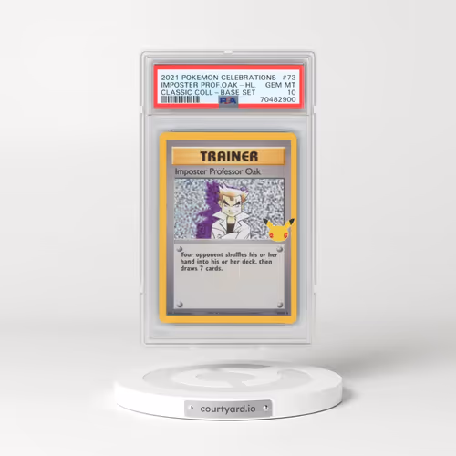 2021 Pokémon Celebrations Classic Collection #73 Imposter Professor Oak - Holo (PSA 10 GEM MINT)