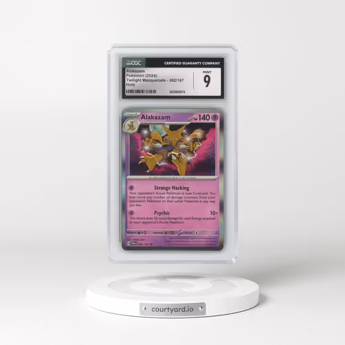 2024 Twilight Masquerade - TWM EN #082/167 Alakazam - Holo (CGC 9 MINT)