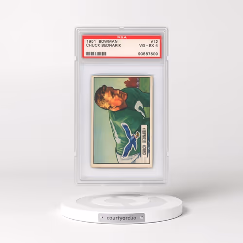 1951 Bowman #12 Chuck Bednarik (PSA 4 VG-EX)