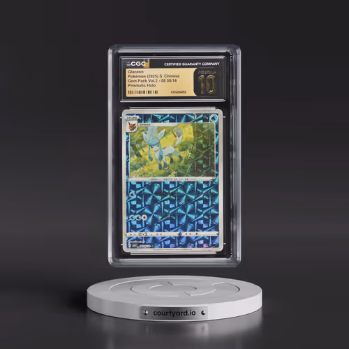 2025 Gem Pack Volume 2 - CBB2C - Simplified #08 08/14 Glaceon - Geometric Pattern Holo (CGC 10 PRIST
