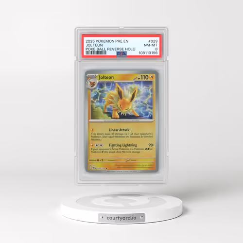 2025 Pokémon Pre EN-Prismatic Evolutions #029 Jolteon - Reverse Holo Poke Ball (PSA 8 NM-MT)